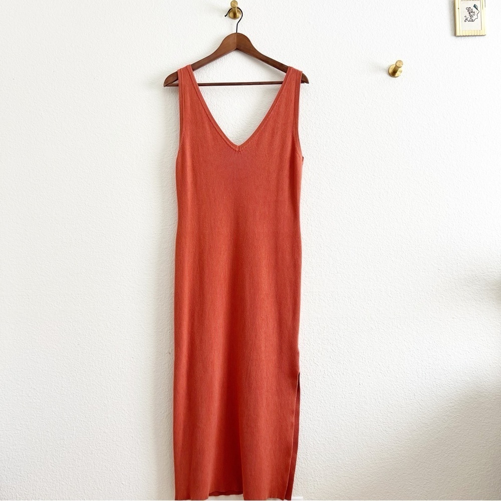 House of Harlow 1960 Orange Sweater Tank Dress XL